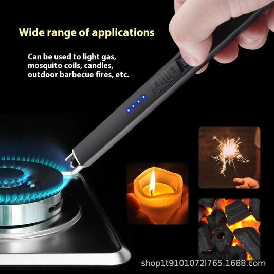 Outdoor Traveling/Camping Metal Lighter Pulse Charging Igniter